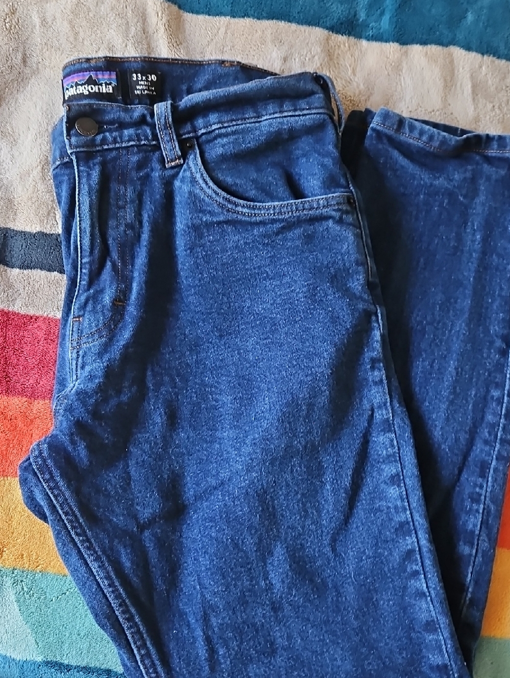 Patagonia Men's Straight Jeans Dark Blue